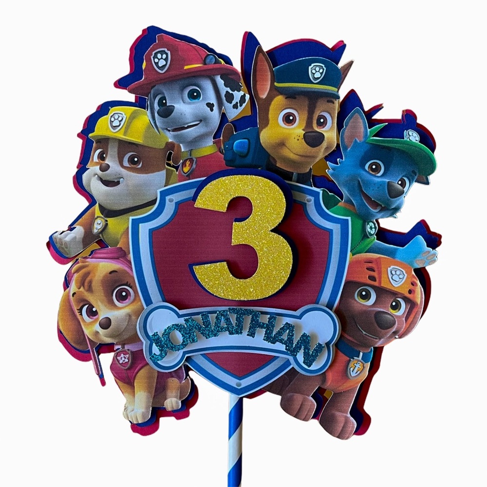 Paw Patrol Birthday Cake Topper